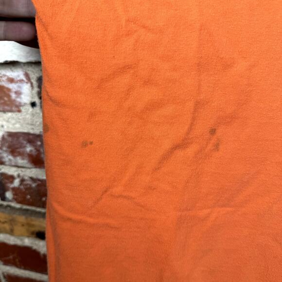 Vintage Paco Shirt Size XL Orange Short Sleeve Spellout Logo Sportswear 90s - Picture 7 of 10